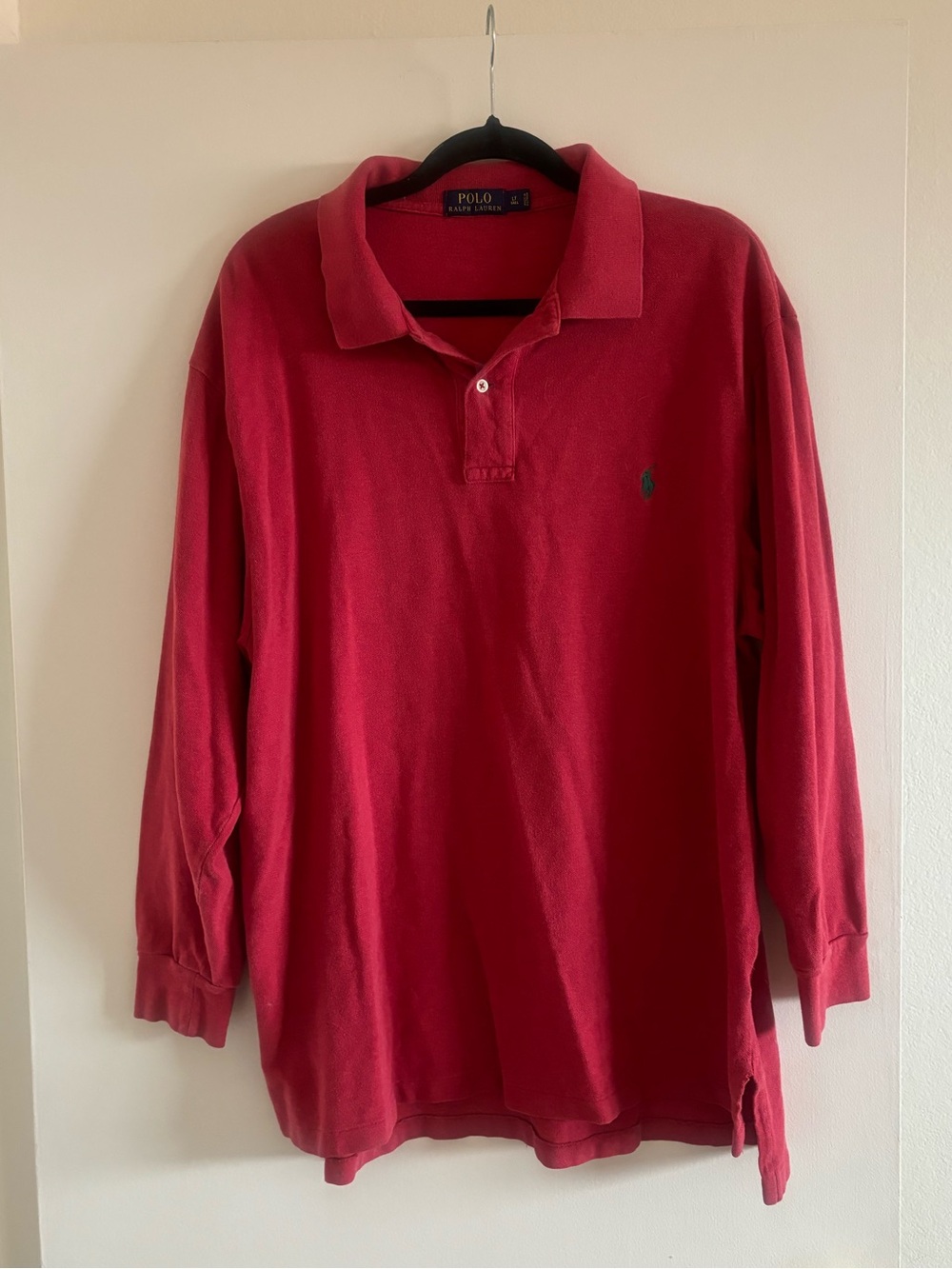 Ralph Lauren Long-Sleeve Red Polo Shirt